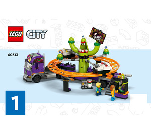 LEGO Espacer Ride Amusement Truck 60313 Instructions