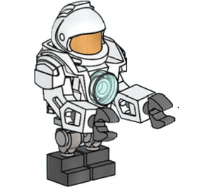 LEGO Space Robot med Hvit Mekanisk Armer Minifigur