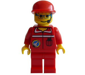 LEGO Raum Pendeln Team Member mit rot Overalls Minifigur