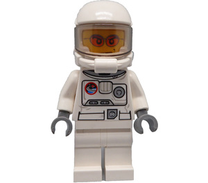 LEGO Spaceman met Wit Helm en Oranje Glasses minifiguur