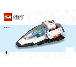 LEGO Spaceship en Asteroid Discovery 60429 Instructions