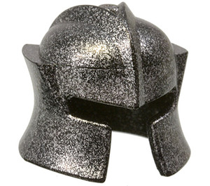 LEGO Speckle Black Abgewinkelt Helm mit Cheek Protection (48493 / 53612)