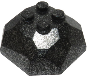 LEGO Speckle Black Rock 4 x 4 x 1.3 Top (30293 / 42284)