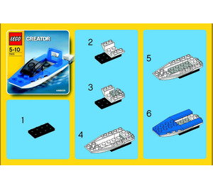 LEGO Speedboat 7610 Instructions