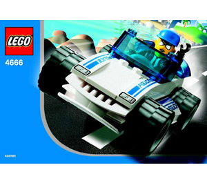 LEGO Speedy Polizei Auto 4666 Instructions