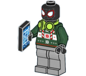 LEGO Spider-Man 2024 Advent Calendar Set 76293-1 Subset Day 13 - Miles Morales with Headphones and Cell Phone