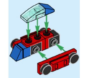 LEGO Spider-Man 2024 Advent Calendar Set 76293-1 Subset Day 15 - Spider-Man Car