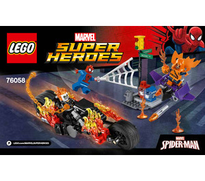 LEGO Spider-Man: Ghost Rider Team-Up Set 76058 Instructions