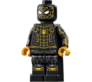 LEGO Spider-Mies jossa Musta ja Gold Puku Minihahmo