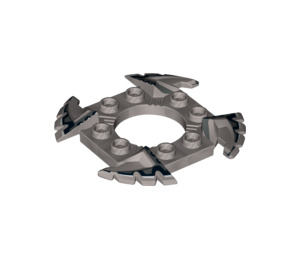 LEGO Spinner Crown with Serrated Edges and Black and White Edges (10455)