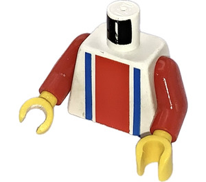 LEGO Sports Torso No. 18 on Back with Red Arms and Yellow Hands (973 / 73403)