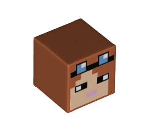 LEGO Square Minifigure Head with Blacksmith Face (19729 / 57036)