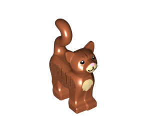 LEGO Standing Cat with Long Tail with Tan Fur and stripes (16237 / 32714)