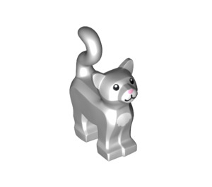 LEGO Standing Katze mit Lange Schwanz mit Weiß Chest (14285 / 80829)