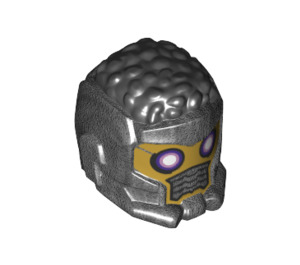 LEGO Star-Lord Space Helmet with Black Hair on Top