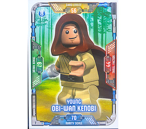 LEGO Star Wars Trading Card Game (English) Series 1 - # 7 Young Obi-Wan Kenobi Card
