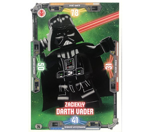 LEGO Star Wars Trading Card Game (Polish) Series 3 - # 74 Zaciekły Darth Vader