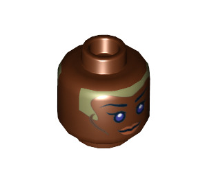 LEGO Stass Allie Head (Recessed Solid Stud) (3626 / 14172)