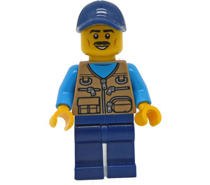 LEGO Station Cleaner (Dark Blue Cap) Minifigure