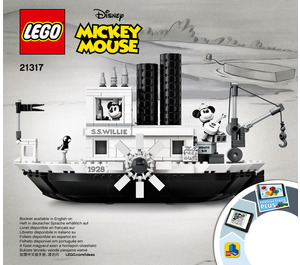 LEGO Steamboat Willie Set 21317 Instructions