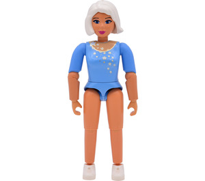 LEGO Stella with Medium Blue Top with Silver Stars Pattern Minifigure