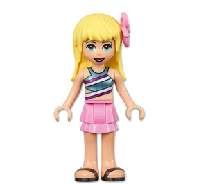 LEGO Stephanie, Bright Pink Layered Skirt Figurine