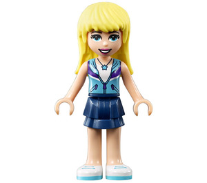 LEGO Stephanie med Blå og Lilla Hettegenser Minifigur