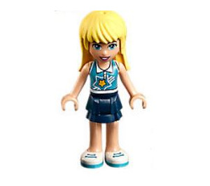 LEGO Stephanie con Azul y Amarillo Estrella Parte superior Minifigura