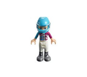 LEGO Stephanie met Blauw Helm Minifiguur