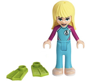 LEGO Stephanie med Flippers Minifigur