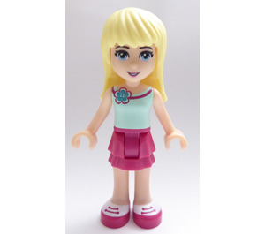 LEGO Stephanie med Blomst Top Minifigur