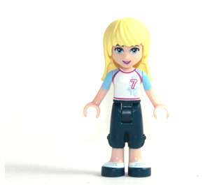 LEGO Stephanie med Number 7 Top Minifigur