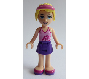 LEGO Stephanie with Pink Strap Top with Palm Tree Pattern Minifigure