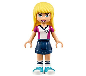 LEGO Stephanie med Fotboll Skjorta Minifigur