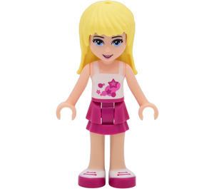 LEGO Stephanie met Wit Top met Circles en Sterren Minifiguur