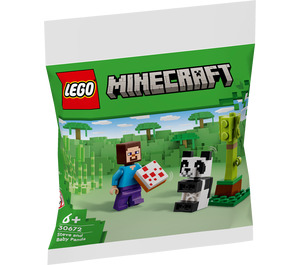 LEGO Steve en Baby Panda 30672 Packaging