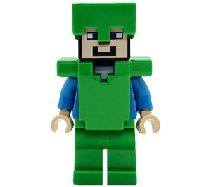 LEGO Steve (Bright Green chestplate) minifiguur