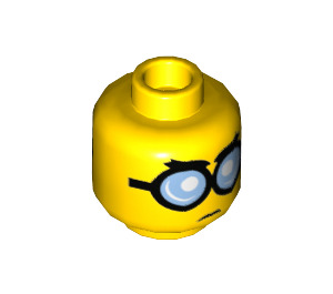 LEGO Steve Minifigure Head (Recessed Solid Stud) (3626 / 36554)