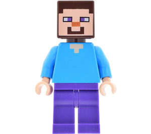 LEGO Steve avec Dark Violet Jambes Minifigurine