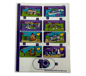 LEGO Sticker Sheet 1 for Set 4002022 (10102740)