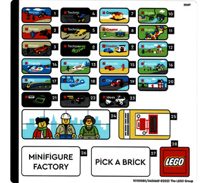 LEGO Sticker Sheet 1 for Set 40574 (10100580)