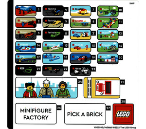 LEGO Autocollant Sheet 1 for Set 40574 (10100580)
