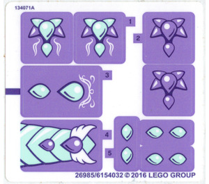 LEGO Sticker Sheet 1 for Set 41178 (26984 / 26985)