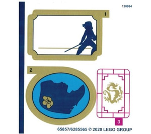 LEGO Sticker Sheet 1 for Set 43174 (65857)
