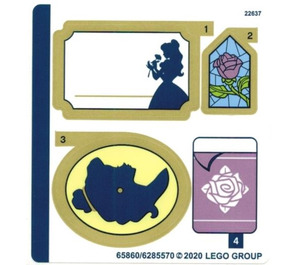 LEGO Autocollant Sheet 1 for Set 43177 (65860)