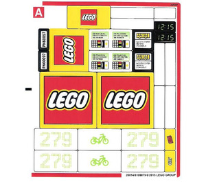 LEGO Sticker Sheet 1 for Set 60097 (20814)