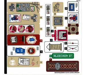 LEGO Sticker Sheet 1 for Set 76108 (38535)