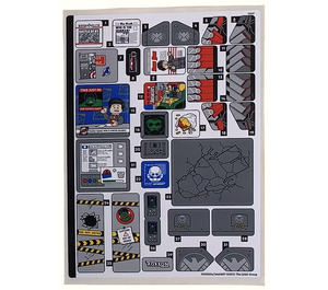 LEGO Sticker Sheet 1 for Set 76269 (10105654)