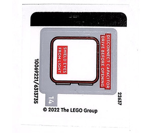 LEGO Autocollant Sheet 2 for Set 10300 (10069221)