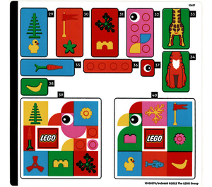 LEGO Sticker Sheet 2 for Set 40574 (10100579)